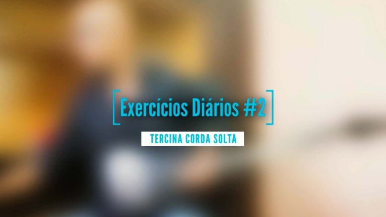 EXERCÍCIO #2 | CORDAS SOLTAS EM TERCINAS | 100 BPM
